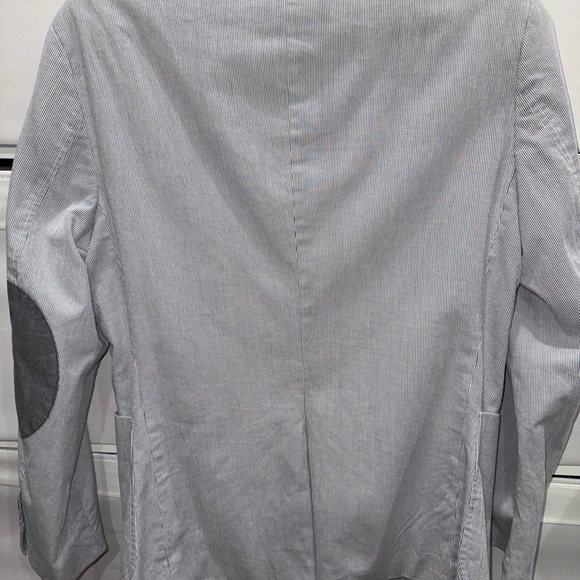 Banana Republic Vintage Tailored Blue Pinstriped Blazer - Picture 5 of 12